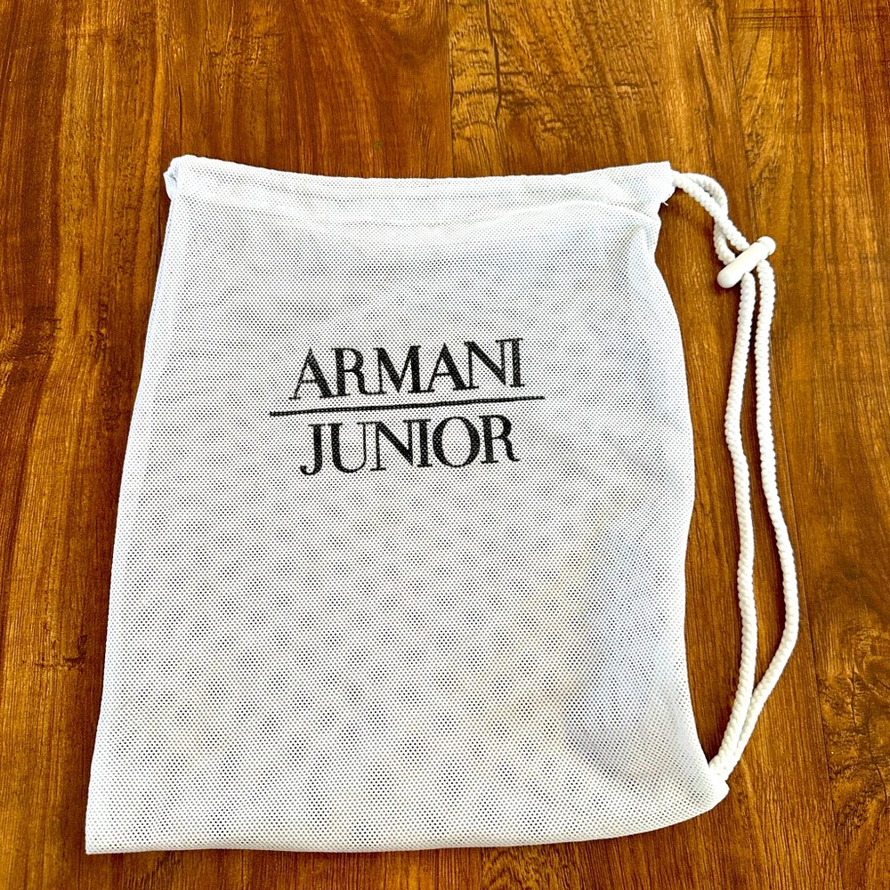 Authentic Armani Junior dust bag mesh